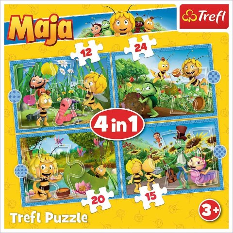 Puzzle Pszczółka Maja 4w1 el. Trefl (34356)