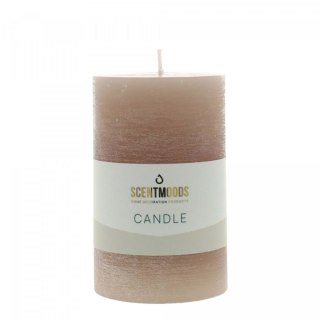 Świeca pieńkowa 6,3X10cm w kolorze Taupe szara Pavoncella (8720935401421)