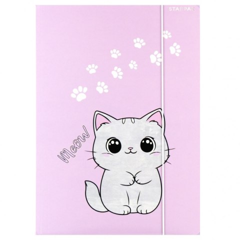 Teczka kartonowa na gumkę Kotek A4 mix Starpak (559723)