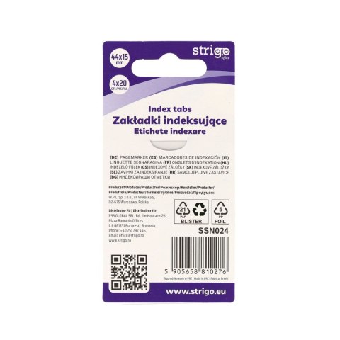 Zakładki indeksujące MISIE 44x15mm 5905658810276 [mm:] 45x15 Strigo (SSN024)