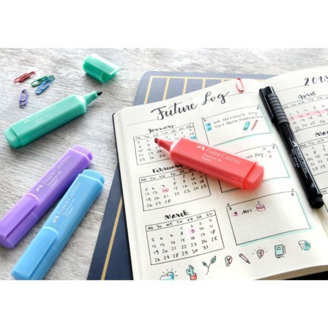 Zakreślacz Pastel wkład różowy Faber Castell (FC154654)