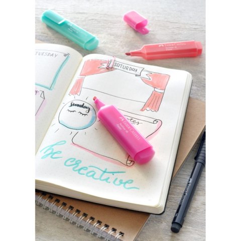 Zakreślacz Pastel wkład różowy Faber Castell (FC154654)