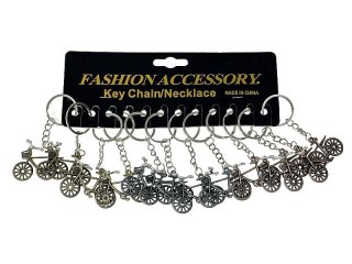 Brelok rower metalowy, karta 12szt. Adar (614673)