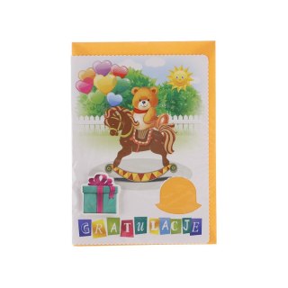 Kartka składana Gratulacje dzieci B6 Top Graphic