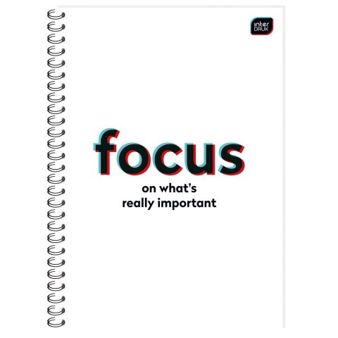 Kołozeszyt (kołonotatnik) B5 160k. 70g krata Interdruk (KOŁOZB5160M)