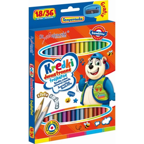 Kredki ołówkowe Bambino dwustronne 36 kol. St.Majewski (5903235004957)