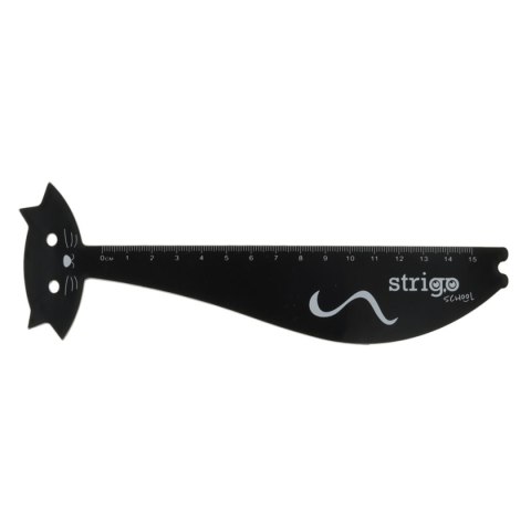 Linijka plastikowa 15 cm KOTEK 15cm Strigo (SSC362)