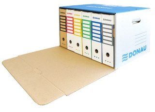 Pudło archiwizacyjne A4 niebieski tektura [mm:] 360x555x 315 Donau (7667301FSC-10)