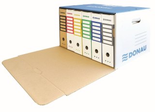 Pudło archiwizacyjne A4 niebieski tektura [mm:] 360x555x 315 Donau (7667301FSC-10)