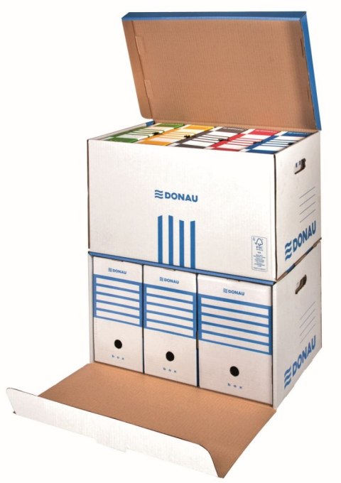 Pudło archiwizacyjne A4 niebieski tektura [mm:] 360x555x 315 Donau (7667301FSC-10)