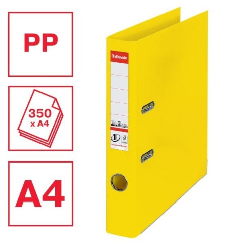 Segregator dźwigniowy No.1 Power Vivida A4 50mm żółty Esselte (624074)