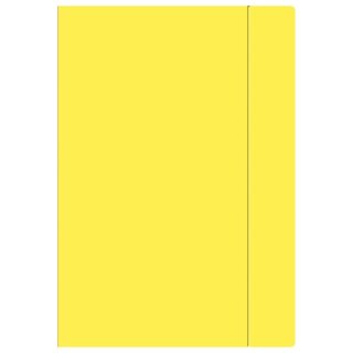 Teczka kartonowa na gumkę A4+ żółta Interdruk (TEGUFLUOŻ)