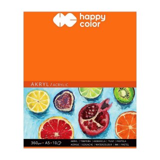 Blok artystyczny A5 360g 10k Happy Color (HA 7836 1530-A10)