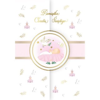 Kartka składana Karnet A5 KOPERTA CHRZEST RÓZ A5 Henry (5905701480593)