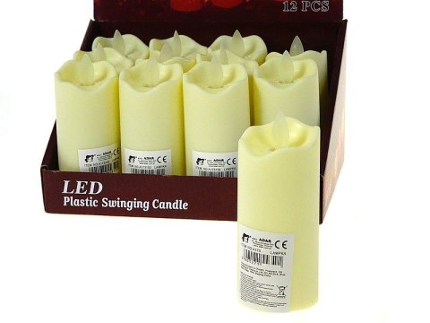 Lampki świąteczne świeca LED 15cm Adar (590885)