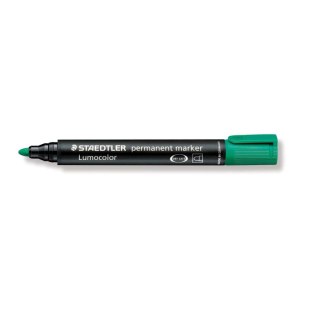 Marker permanentny wkład zielony 2,0mm okrągła końcówka Staedtler