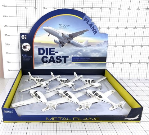 Samolot metalowy światło i dźwięk Dromader (130-1354977)