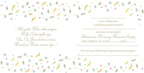 Zaproszenie KW Komunia PATTERN Henry (5905701485482)