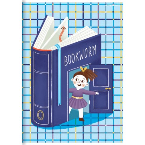 Zeszyt BOOKWORM/RETRO A5 16k. 70g podwójna linia kolor Top 2000 (400169400)