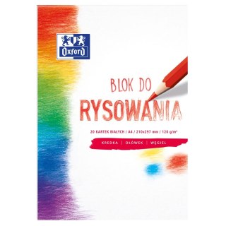 Blok rysunkowy Oxford A4 biały 120g 20k Oxford (400093195)