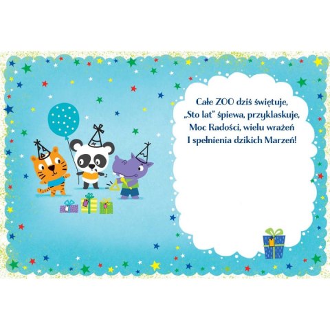 Kartka składana KARNET B6 5 ZWIERZAKI A6 Henry (5905701485307)
