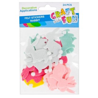 Naklejka (nalepka) Królik z pomponem Starpak (445998)