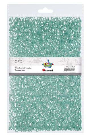 Ozdoba materiałowa Craft-Fun Series siatka koronkowa zielona matcha Titanum (25CR0331-15)