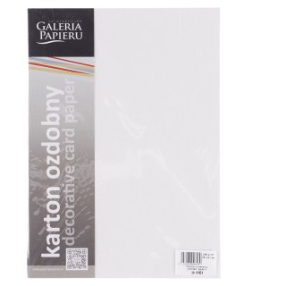 Papier ozdobny (wizytówkowy) sukno A4 biały 180g Galeria Papieru (204101)