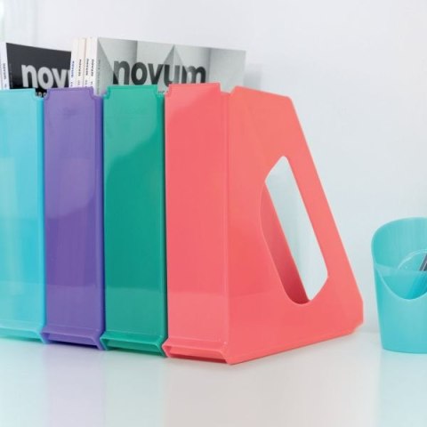 Pojemnik na dokumenty pionowy colour ice niebieski A4 niebieski plastik Esselte (626279)