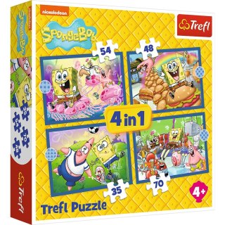 Puzzle Sponge Bob 4w1 4w1 el. Trefl (34674)