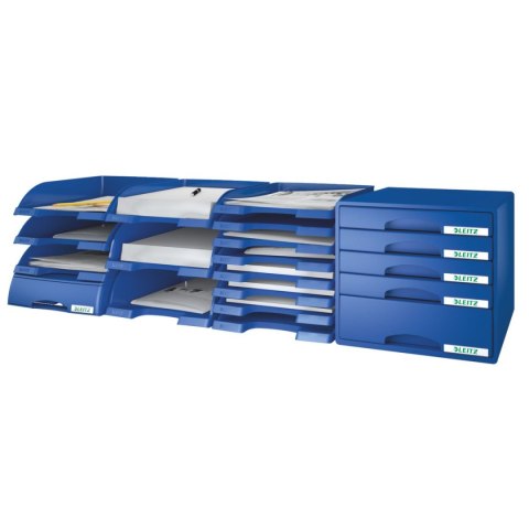 Szuflada na dokumenty niebieski polistyren PS [mm:] 255x103x 357 Leitz (52330035)