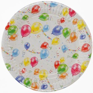 Talerz jednorazowy 18 cm papier śr. 180mm Pol-mak