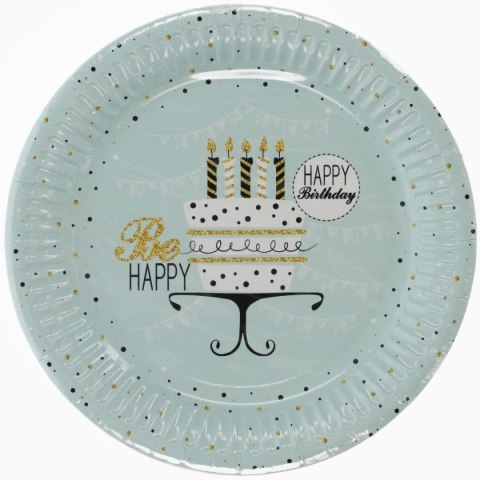 Talerz jednorazowy 18 cm papier śr. 180mm Pol-mak