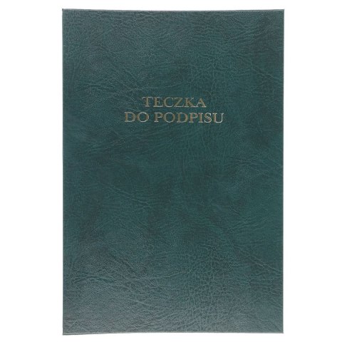 Teczka do podpisu A4 zielony 12k. tektura pokryta folią Barbara (1822213)
