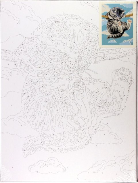 Zestaw kreatywny Malowanie po numerach 30x40cm Kotek Flamingo Line (FC226)