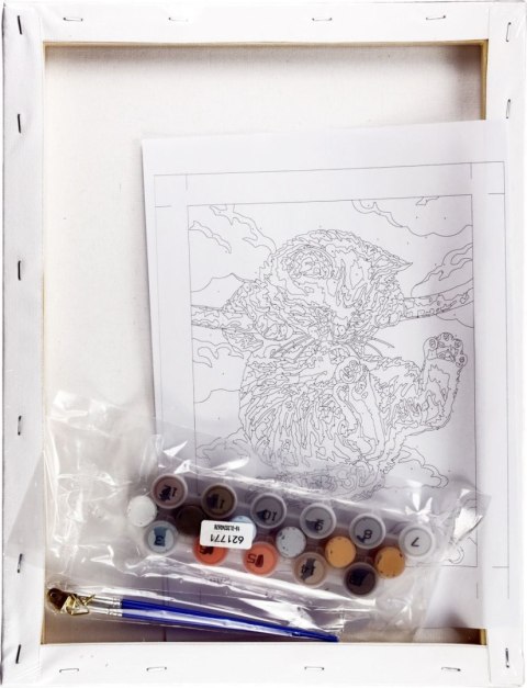 Zestaw kreatywny Malowanie po numerach 30x40cm Kotek Flamingo Line (FC226)