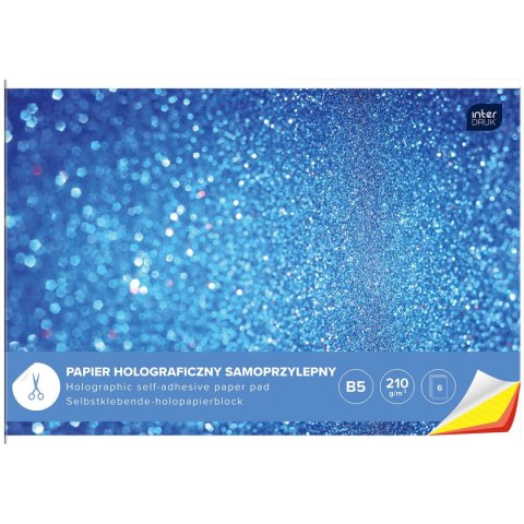 Zeszyt papierów kolorowych B5 210g 6k Interdruk (ZEPAHOB5)
