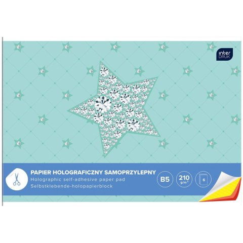 Zeszyt papierów kolorowych B5 210g 6k Interdruk (ZEPAHOB5)
