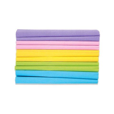 Bibuła marszczona Pastel mix 250mm x 200mm Happy Color (HA 3640 2521-PASTEL)