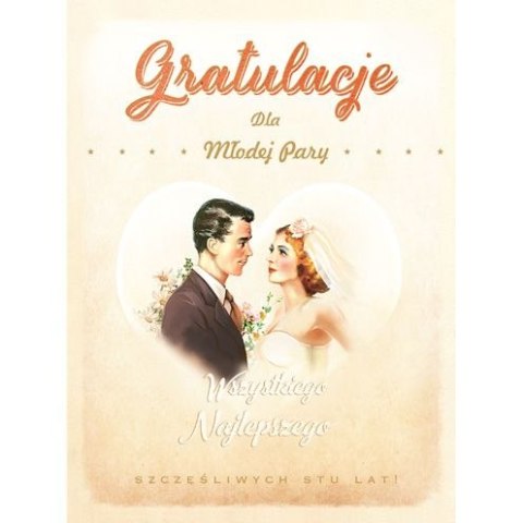 Kartka składana ślub [mm:] 145x195 Art Nuvo