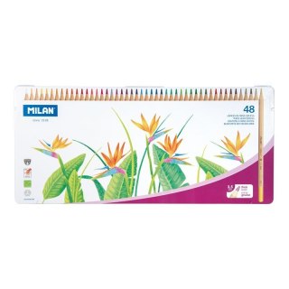 Kredki ołówkowe Thick Lead w metalowym opakowaniu 48 kol. Milan (0726148)
