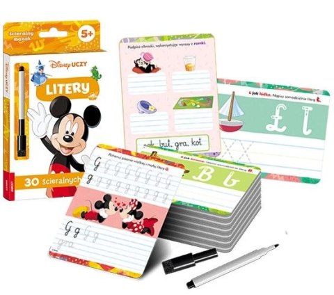 Książeczka edukacyjna Disney Uczy. Litery. Karty Ameet (UMK 9302)