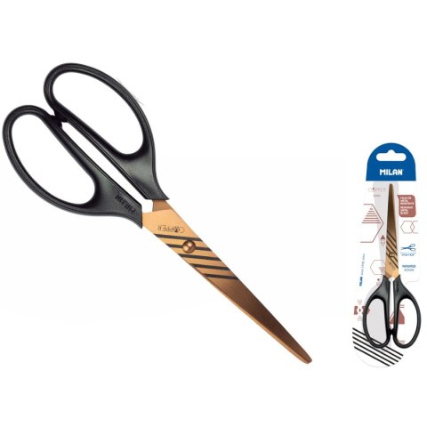 Nożyczki Copper czarne 17cm Milan (BWM10425CPK)