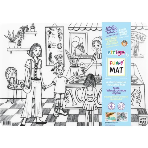 Podkład na biurko FUNNY MAT TRANSPARENT LODZIARNIA sfu1062 polipropylen PP [mm:] 335x480 Strigo (8681379310628)