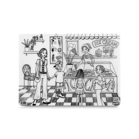 Podkład na biurko FUNNY MAT TRANSPARENT LODZIARNIA sfu1062 polipropylen PP [mm:] 335x480 Strigo (8681379310628)