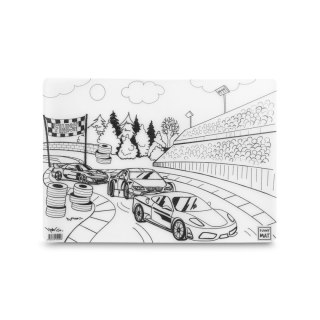 Podkład na biurko FUNNY MAT TRANSPARENT WYŚCIGÓWKI sfu1059 polipropylen PP [mm:] 335x480 Strigo (8681379310596)