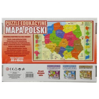Puzzle edukacyjne mapa polski Zachem