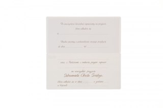 Zaproszenie chrzest Art Nuvo