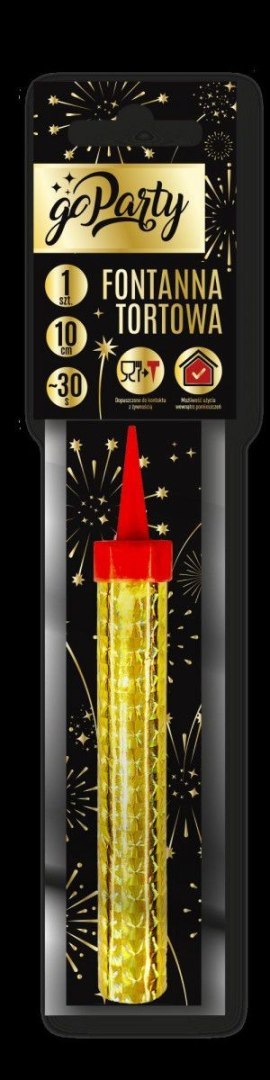 Fontanna tortowa 10 cm Go Party (10-1)