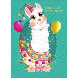 Kartka składana B6 LAMA 2 C6 Henry (5907465662741)